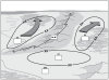 Figure 3-3. Notional corps area of operations with noncontiguous divisions