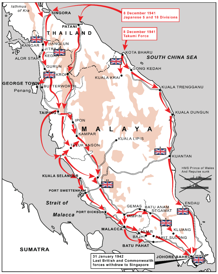 Figure 7-1. Operations in Malaya