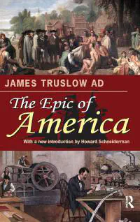 The Epic of America by James Truslow Adams book cover